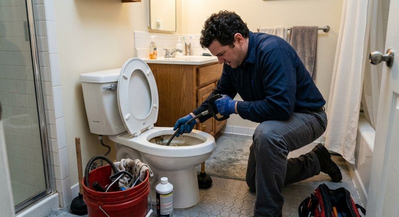 Backed Up Toilet Repair in Columbus, OH