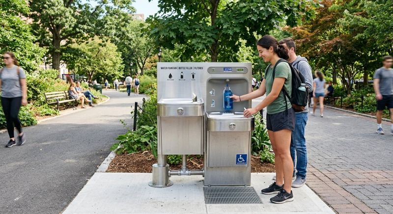 Drinking Fountain Installation in Carson City, NV